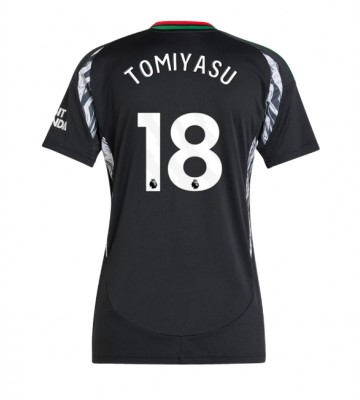 Arsenal Takehiro Tomiyasu #18 Segunda Equipación Mujer 2024-25 Manga Corta